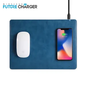 Charger Nirkabel Nirkabel Pengisian Mouse Pad 10W 2 In 1 Tikar untuk Samsung Galaxy S9 S8 S7, 5W untuk iPhone X Max/XR/X/X/8