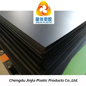black pp material corrugated sheet / plastic corflute sheets for floor & wall protection