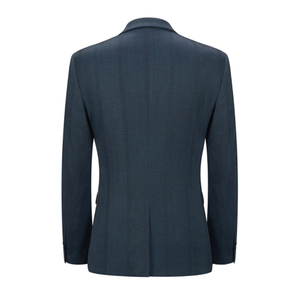 Ultimo Design Completo da Uomo Blu Scuro Taglie Forti Slim Fit per Matrimonio, Smoking 3 Pezzi (Giacca, Pantaloni, Gilet) Antipiega - Vendita all'Ingrosso - Product Image 3