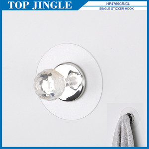 Gancho adhesivo único de plástico con forma de diamante azul - Product Image 2