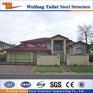 Casa Prefabricada de Estructura de Acero con <span class=keywords><strong>Diseño</strong></span> Gráfico, <span class=keywords><strong>Diseño</strong></span> Chino, ISO9001 - Product Image 3