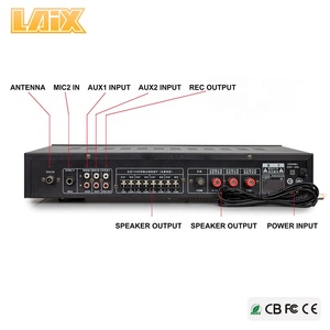 Laix SA-9006 Pa Sistem 2SC5198/2sa1941empat 4 Zona Penguat Alamat Publik PA Profesional dengan USB SD BT MP3 Colokan Input 3.5MM