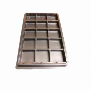 PET PVC PC vacuum forming Clear Plastic blister Small Cavity Plastic Conductive Trays 2 X 1.75 X .625