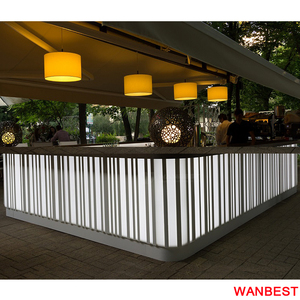 Hiện đại onebest sang trọng đá cẩm thạch nhân tạo câu lạc bộ đêm đồ nội thất quán cà phê thức ăn nhanh quầy bar phía trước thiết kế bảng trắng - Product Image 4