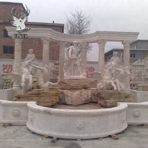 Decoración de jardín personalizada fuente de agua de piedra grande para la venta, Fuente de Piedra <span class=keywords><strong>Trevi</strong></span> - Product Image 2