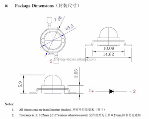 An Ninh, tầm nhìn ban đêm, màn hình, ánh sáng hồng ngoại emtting Diode công suất cao 5W 1W 2W 3W 800nm 808nm 810nm IR LED Diode - Product Image 4