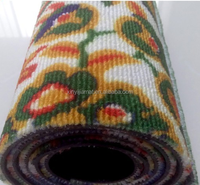 Tapis de porte entièrement à rayures, PVC, absorbant, lavable, sans découpe, impression