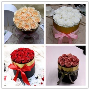 Wholesale Christmas <strong>Easter</strong> Graduation <strong>Gift</strong> Decoration Fresh Flowers High Quality Long Lasting 3-5 Years Beauty in Round <strong>Box</strong> - Product Image 6