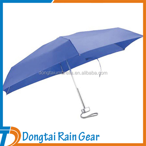 Mini paraguas de protección UV de 5 pliegues con apertura manual de 19 ''x 6K, sombrilla pequeña y barata con marco de Metal para adultos con logotipo personalizado tipo bolsillo - Product Image 5