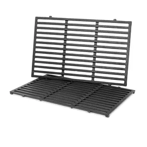 Top Quality Foundry Custom Cast Iron BBQ Grill Grates/Grids With Black Color Porcelain Enamel