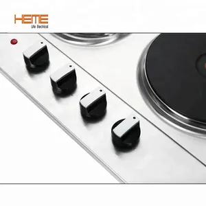 Electric Hob CE Stainless Steel Side Control 4 Burner Electric Hob 60cm Infrared Cooktop