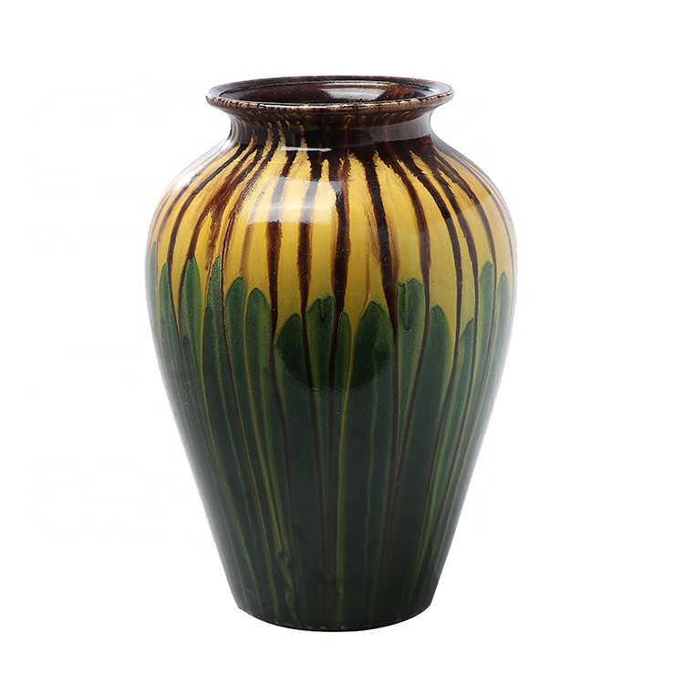 Современная ваза из хрустальной глазури и керамики