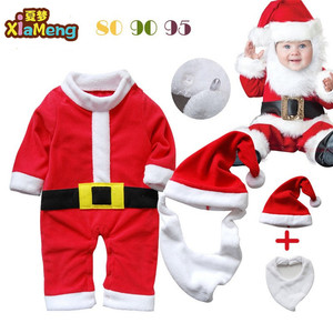 0-18 m de Navidad lindo bebé mameluco cosplay <span class=keywords><strong>santa</strong></span> <span class=keywords><strong>claus</strong></span> ropa - Product Image 2