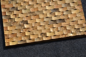 Wholesale Good Price <strong>Wall</strong> Panels Tile Coconut Shell <strong>Mosaic</strong> <strong>Wall</strong> <strong>Art</strong> 300*300mm Wood <strong>Mosaic</strong> for TV Background <strong>Wall</strong> - Product Image 3