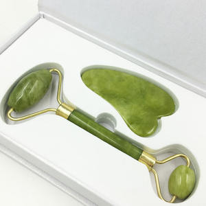 Masajeador Facial de Rodillo de <span class=keywords><strong>Jade</strong></span> Dispositivo de Rodillo de Doble Cabeza Antienvejecimiento para Rejuvenecimiento Adelgazante de Estiramiento Facial - Product Image 3