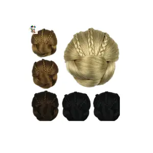 Clip sintetica da donna naturale In capelli Chignon Bun <span class=keywords><strong>Hairpieces</strong></span> HPC-0110 - Product Image 1