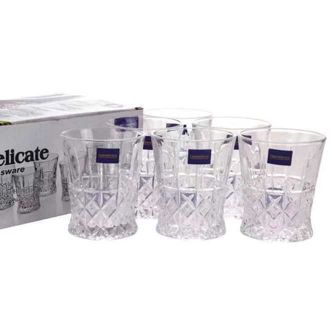 4pcs whiskey glasses gift set high white glass cup for whiskey custom logo cup