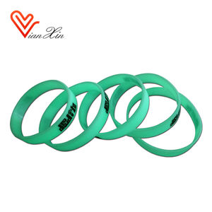 Anpassen Gedruckt logo glow in the dark silikon-armbänder - Product Image 6