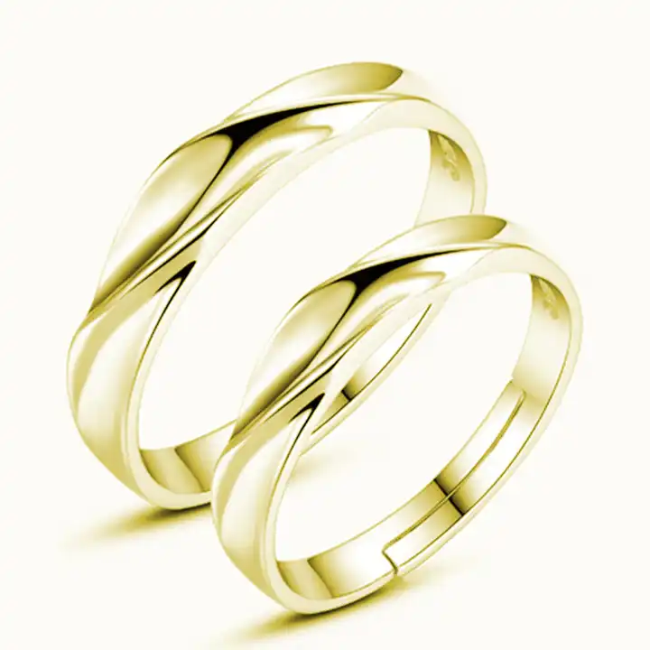 Wedding Engagement Rings Set 3pcs Designer Western Lover's Matte 24k Gold  Plated Couples Rings Jewelry Women bague homme or - AliExpress