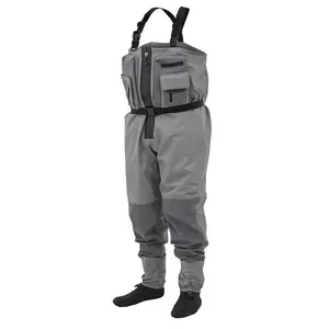 Pantalon imperméable à 3 plis pour hommes, wader de poitrine, respirant, combinaison d'eau, pour la chasse, travail agricole, pêche à la mouche