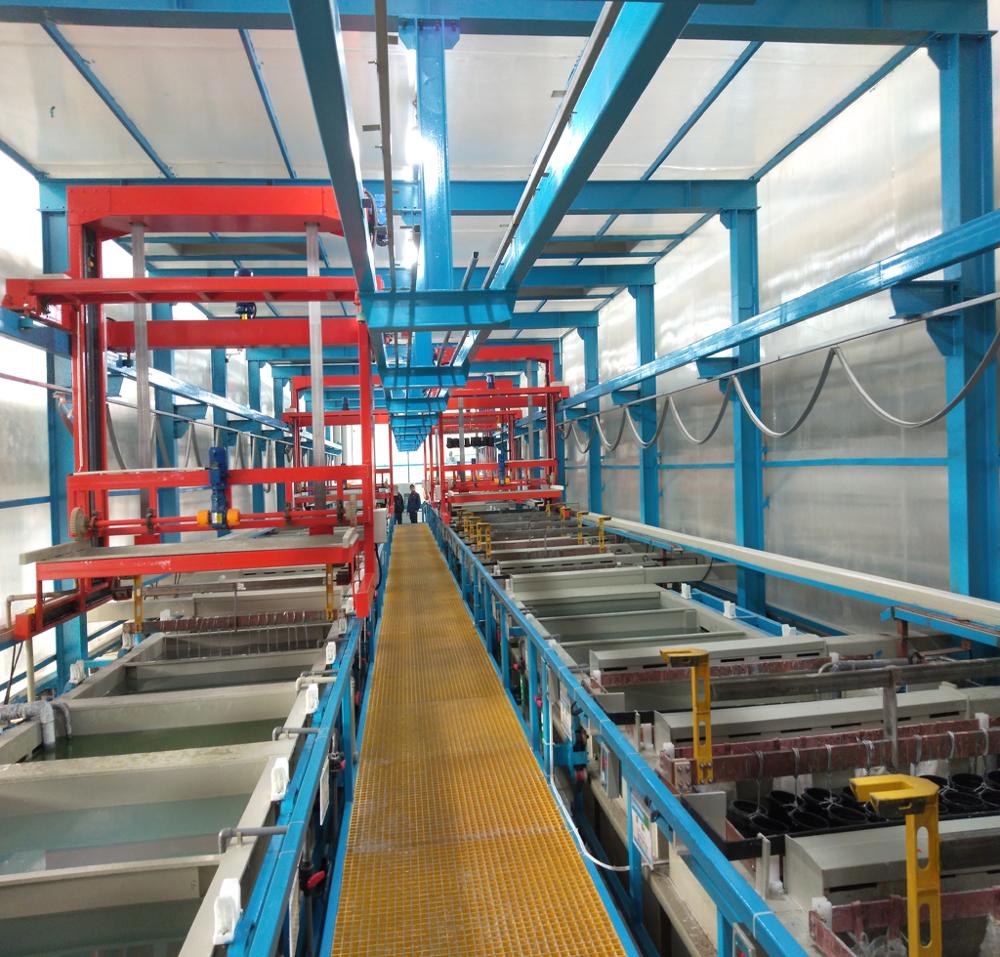 Ручная или автоматическая линия по производству гальванического покрытия металлом