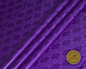 Tissu Bazin Riche de qualité allemande, coton jacquard respirant, tissus brodés de Guinée pour la <span class=keywords><strong>couture</strong></span> - Product Image 3