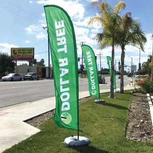 Promoção publicidade Pena Voando Bandeira Da Bandeira de Praia