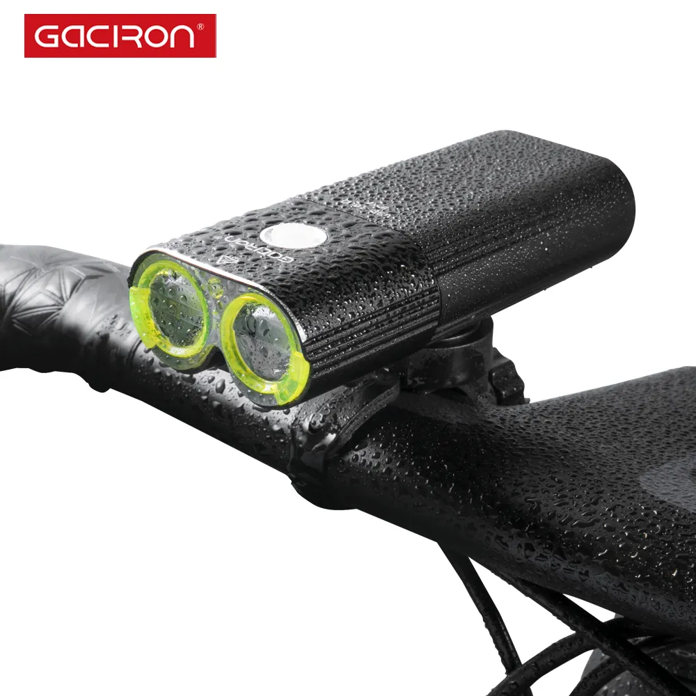 Gulikailon — lampes de vélo 1600 Lumen, éclairage avant Rechargeable par USB pour vtt, feux Cree de bicyclette