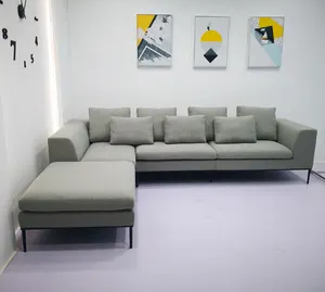 New design L shape sofa American big size corner sofa