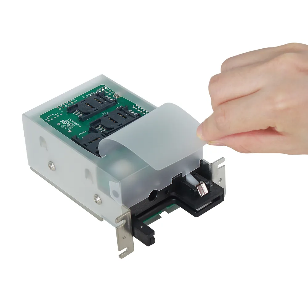 Hybrid card type smart manual card reader for self serving Fuel Dispensers