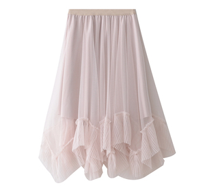 Adult Tutu Skirt <strong>Underskirt</strong> Women's Nude Tiered Layered Mesh Ballet Prom Party <strong>Tulle</strong> Tutu A-line Midi Skirt - Product Image 2