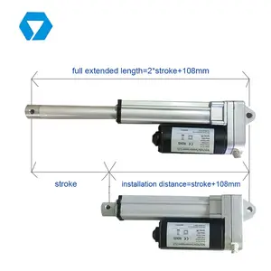 Linear Electric Actuator 24v 12V/24V DC Electric Waterproof 2000N Small Linear Actuator Price