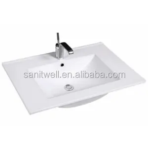 Rectangular ceramic cabinet wash basin with competitive price