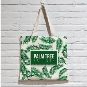 Bolsa de sacola de lona com estampa personalizada, moda, popular, ecológica, estampada, para laptop, tecido de algodão orgânico