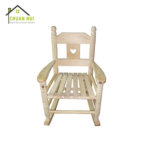 Fauteuil à bascule personnalisable en bois naturel à dossier haut pour enfant, bébé, tout-petit, design écologique pour salon – Vente en gros - Product Image 2