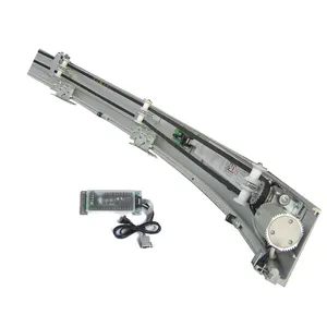 Porte coulissante courbée automatique en acier inoxydable, décoration <span class=keywords><strong>de</strong></span> porte décorative <span class=keywords><strong>de</strong></span> haute qualité - Product Image 1