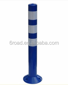 أعمدة تحذير مرنة زرقاء اللون من البولي يوريثان بطول 75 سم، أعمدة زنبركية - Product Image 4