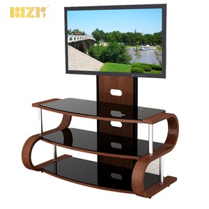 Mobile <span class=keywords><strong>TV</strong></span> <span class=keywords><strong>in</strong></span> Legno Curvato con Vernice Naturale per Soggiorno, Nuovo Design per <span class=keywords><strong>TV</strong></span> LCD LED da 32\" a 55\" - Product Image 1
