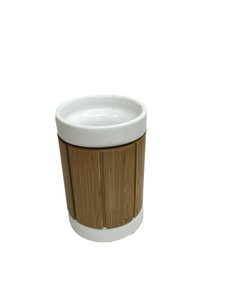 Ceramica con accessori per il <span class=keywords><strong>bagno</strong></span> in bambù <span class=keywords><strong>Set</strong></span> da <span class=keywords><strong>bagno</strong></span> classico per la decorazione della casa - Product Image 6