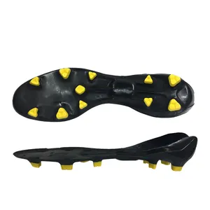 Free Sample Yellow Black Fashion Soccer Shoes Outsole