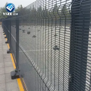中国工厂灰色防爬栅栏 358 防爬安全围栏价格
