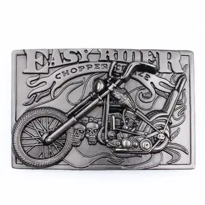 Motorcycle Silver Belt Buckle Man with your personalized logo