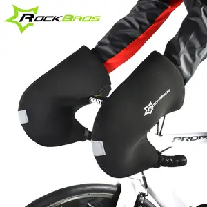 OEM D17 Straße Fahrrad Handschuhe Winter Radfahren Racing Handschuhe Winddicht Bike Lenker Fäustlinge Hand Warme Wärmer Abdeckungen