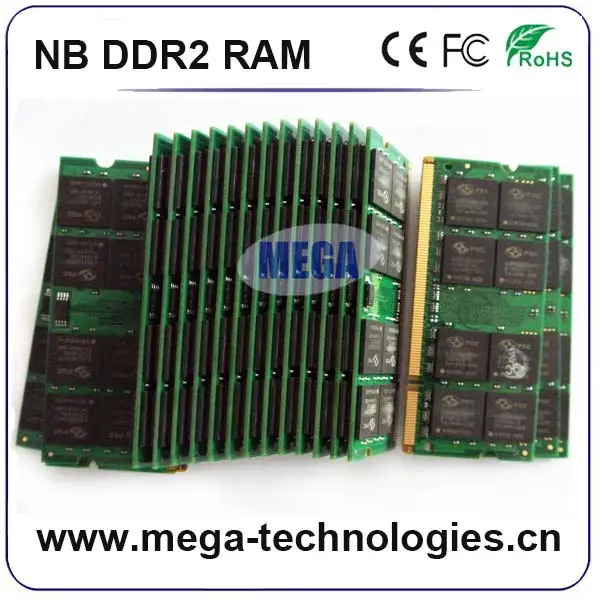 卸売ddr2 667/800 mhz 2ギガバイト4ギガバイトノートパソコンのsodimm ramメモリ