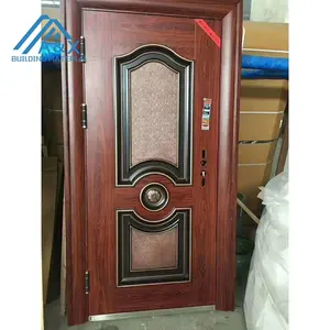 Бронированная стальная деревянная дверь в турецком стиле и бронированная дверь, двойная входная дверь