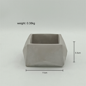 Vasi per <span class=keywords><strong>Piante</strong></span> Succulente e Cactus in Cemento, Forma Poligonale Irregolare, Mini Vasi da Interno Durevoli, Vendita all'Ingrosso - Product Image 5