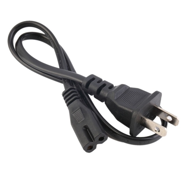 American Standard Approved NEMA 1-15P 125V USA Canada 2 Pin Plug Extension Cable Figure 8 IEC 60320 C7 AC Power Cord