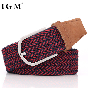 <span class=keywords><strong>Pantalon</strong></span> pour homme à taille <span class=keywords><strong>élastique</strong></span> brodé personnalisé IGM <span class=keywords><strong>Ceinture</strong></span> extensible décontractée à la mode - Product Image 5