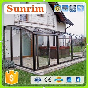Personalizar cualquier color de Aleación de Aluminio de Plástico Retráctil Recintos <span class=keywords><strong>Patio</strong></span> Terraza Acristalada - Product Image 4