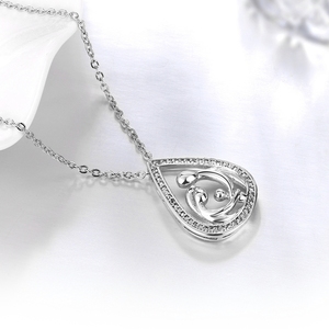 Nuevo diseño de plata <span class=keywords><strong>del</strong></span> encanto de la familia familia árbol colgante de collar - Product Image 2